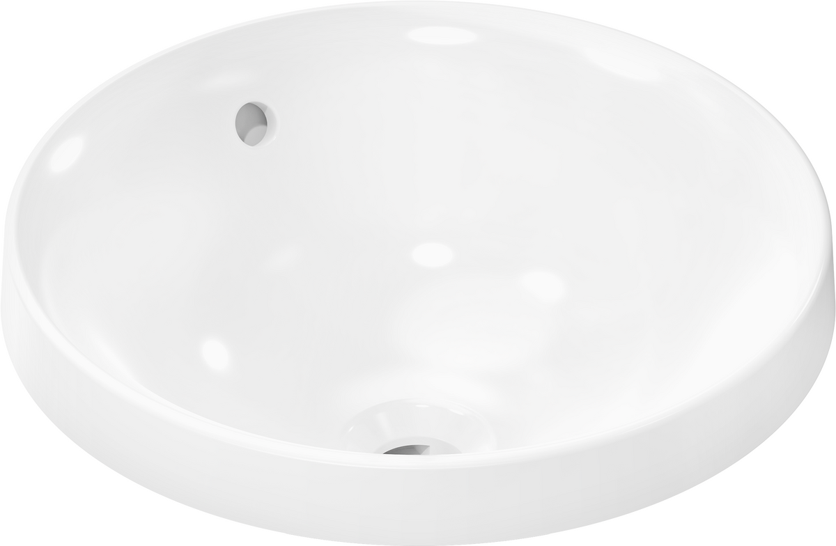 HANSGROHE Xuniva S Zápustné umyvadlo 400/400 bez otvoru pro baterii s přepadem #60155450 - bílá