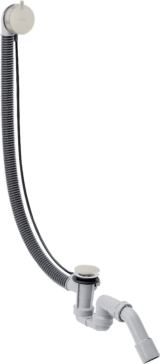 HANSGROHE Kompletní sada vypouštěcích a přepadových armatur pro speciální vany #58318800 - Optická nerezová ocel