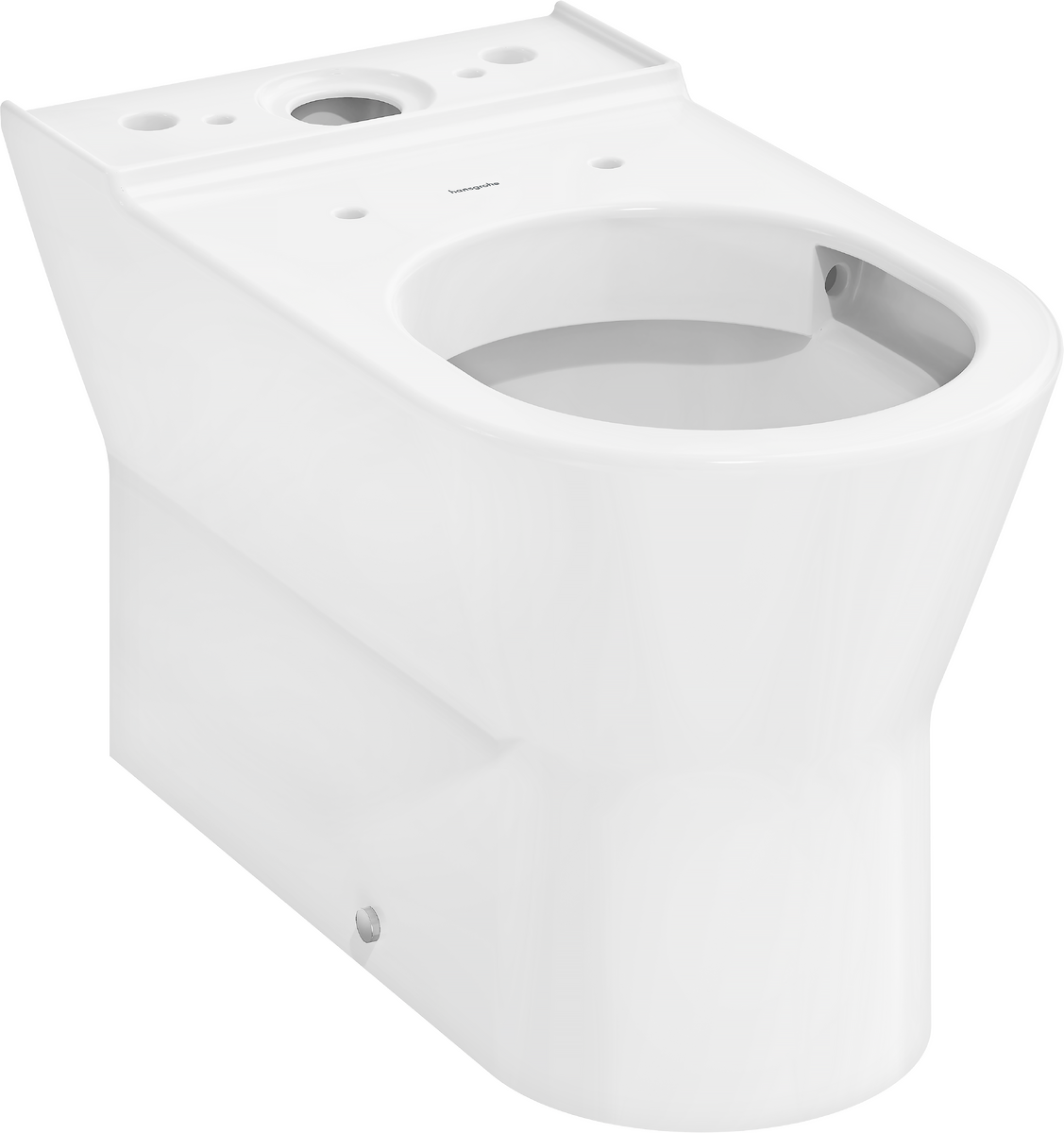 HANSGROHE EluPura Original S Stojící WC kombi 640 ke stěně se spodním/zadním výtokem, splachování AquaChannel Flush, SmartClean #61176450 - bílá