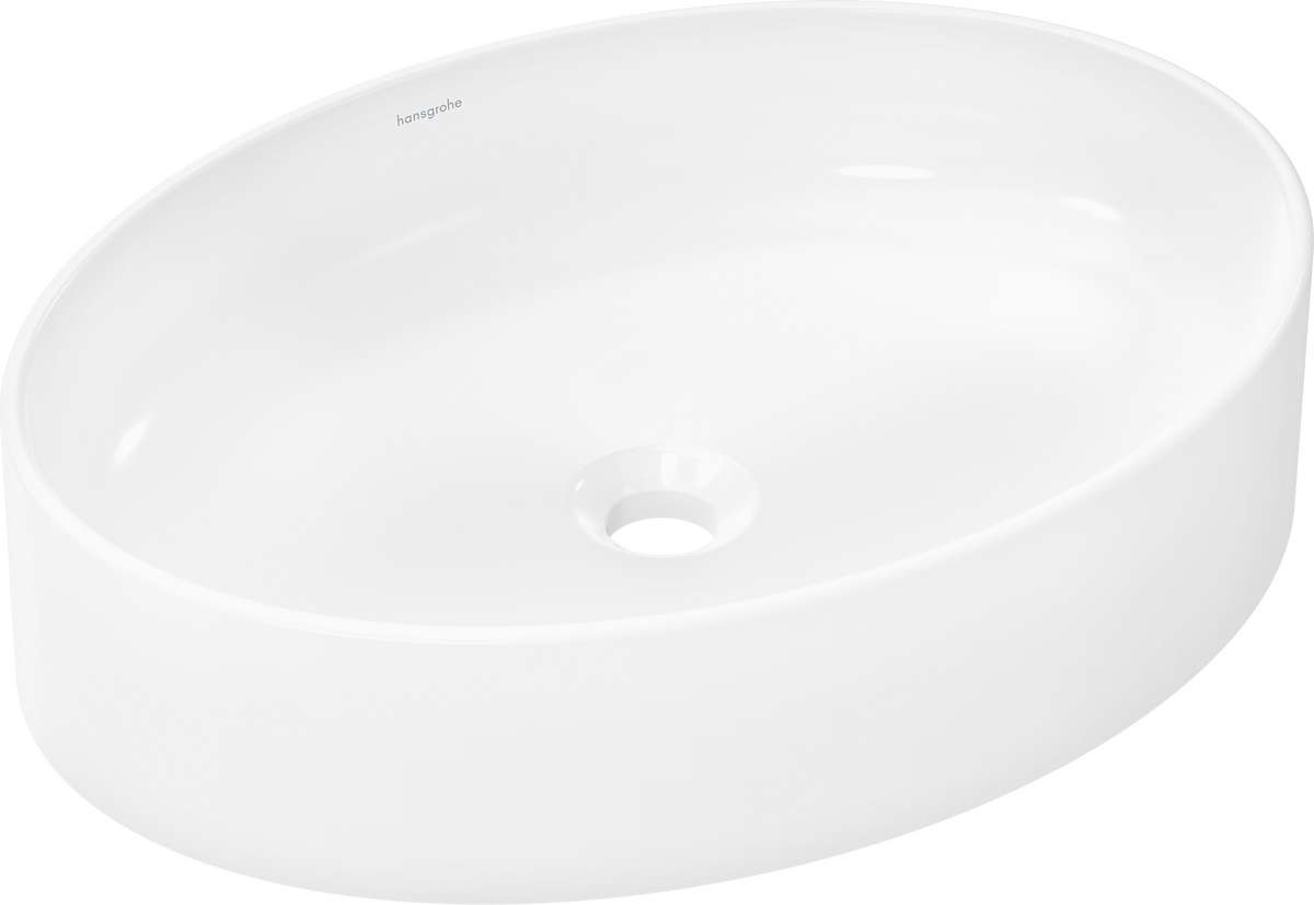 HANSGROHE Xuniva D Umyvadlová mísa 550/400 bez otvoru pro baterii a přepadu, SmartClean #61072450 - bílá