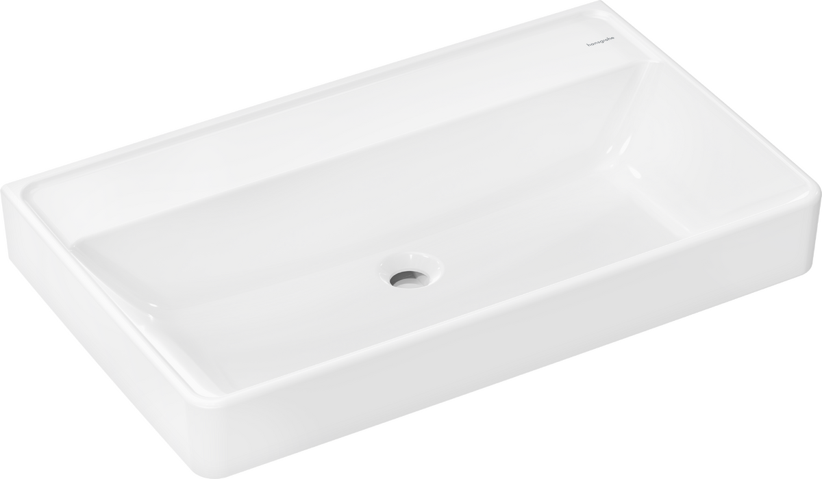 HANSGROHE Xanuia Q Umyvadlo 800/480 bez otvoru pro baterii a přepadu #60228450 - bílá