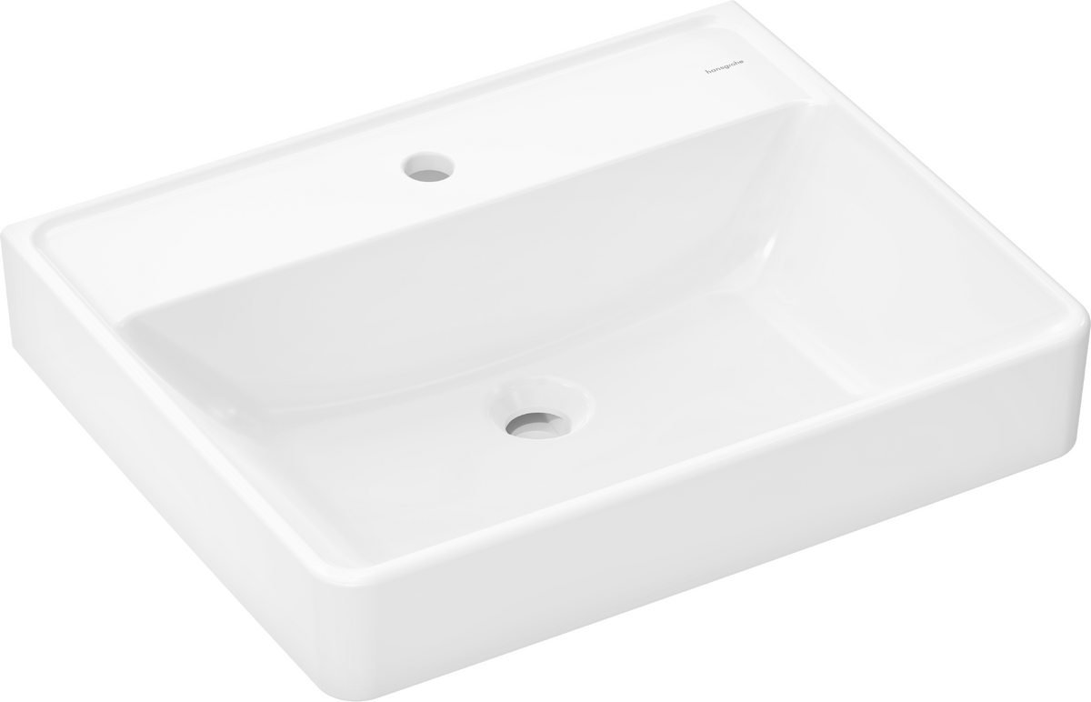 HANSGROHE Xanuia Q Umyvadlo 600/480 s otvorem pro baterii, bez přepadu #60241450 - bílá