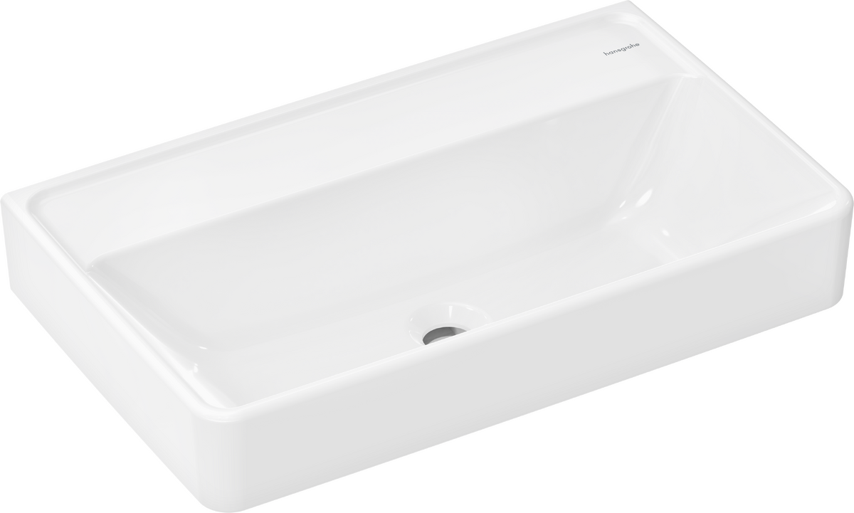 HANSGROHE Xanuia Q Umyvadlo Compact 650/390 bez otvoru pro baterii a přepadu #60220450 - bílá