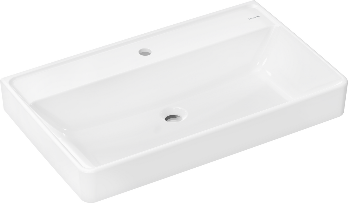 HANSGROHE Xanuia Q Umyvadlo 800/480 s otvorem pro baterii, bez přepadu #60227450 - bílá