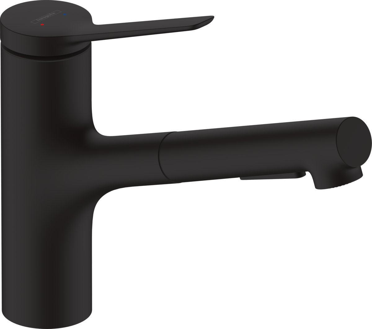 HANSGROHE Zesis M33 Páková kuchyňská baterie 150, kovová vytahovací sprška, 2jet #74820670 - matná černá