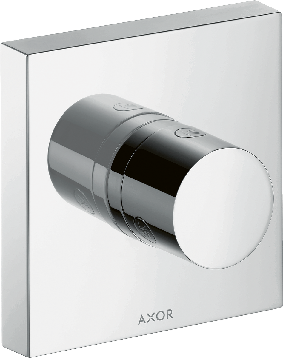 HANSGROHE AXOR ShowerSolutions Uzavírací a přepínací ventil Trio/Quattro 120/120 s podomítkovou instalací #10932000 - chrom