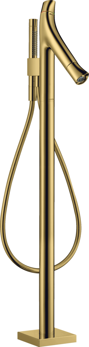 HANSGROHE AXOR Starck Organic podlahový vanový termostat #12016990 - Polished Gold Optic
