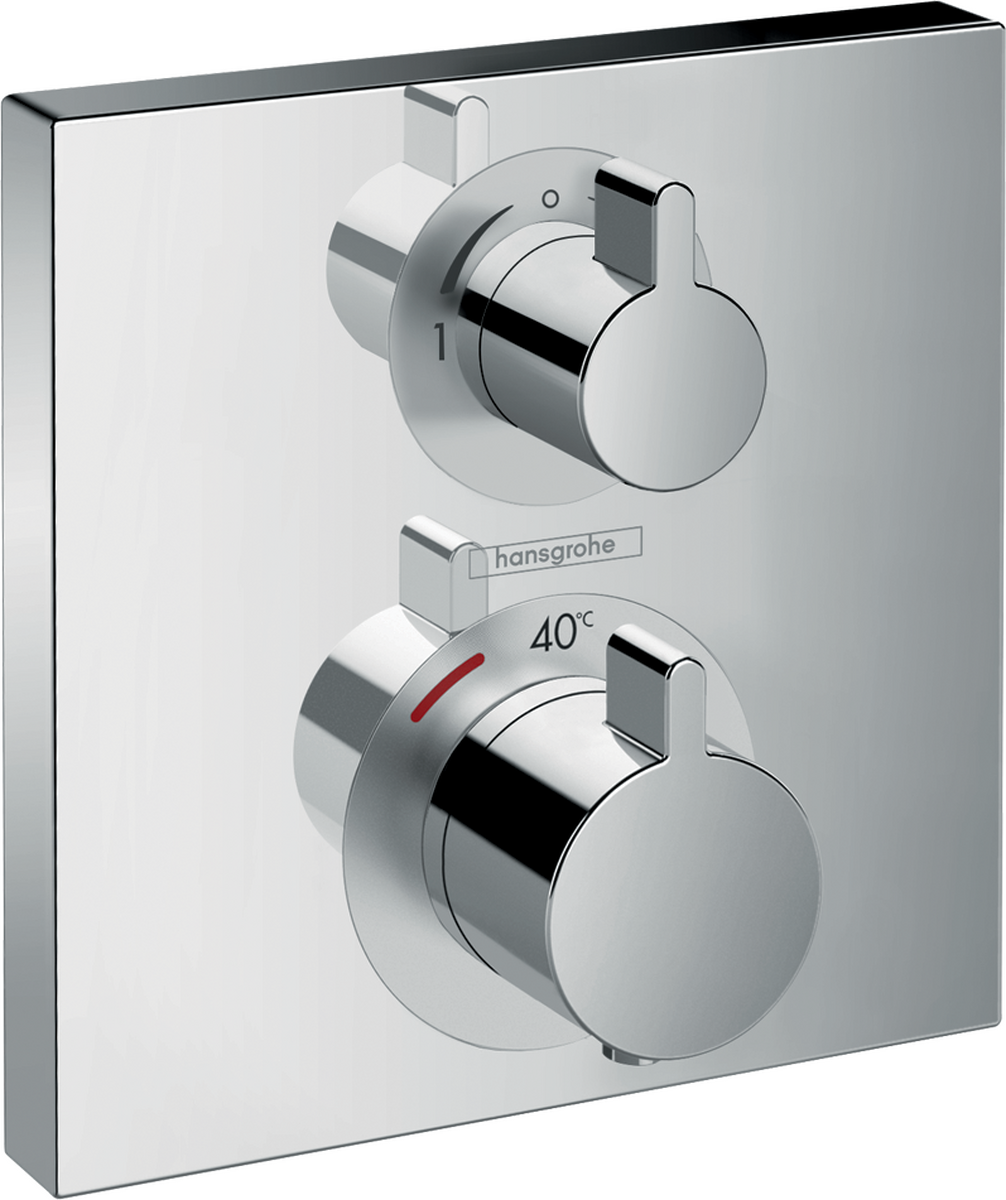 HANSGROHE Čtvercový termostat pod omítku Ecostat pro 2 spotřebiče #15714000