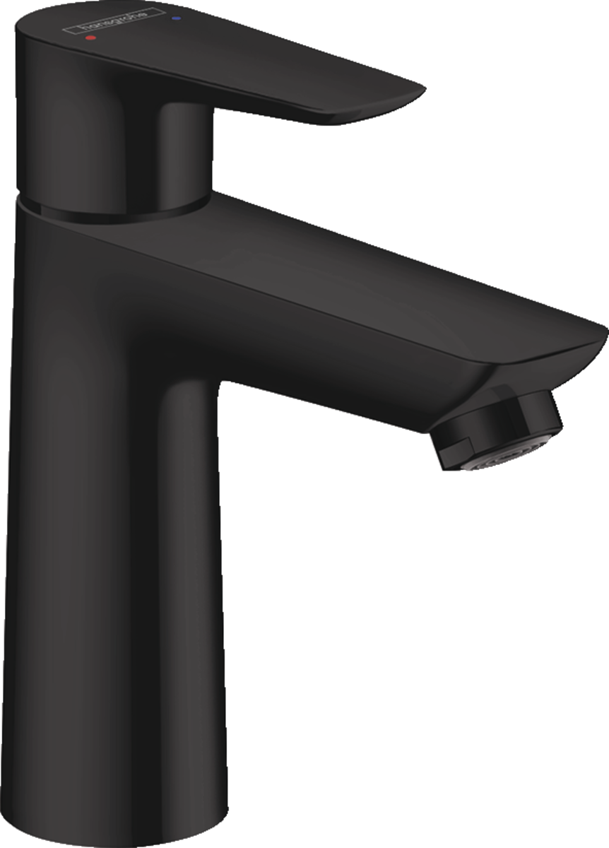 HANSGROHE Talis E Páková umyvadlová baterie 110 s odtokovou soupravou s táhlem #71710670 - matná černá