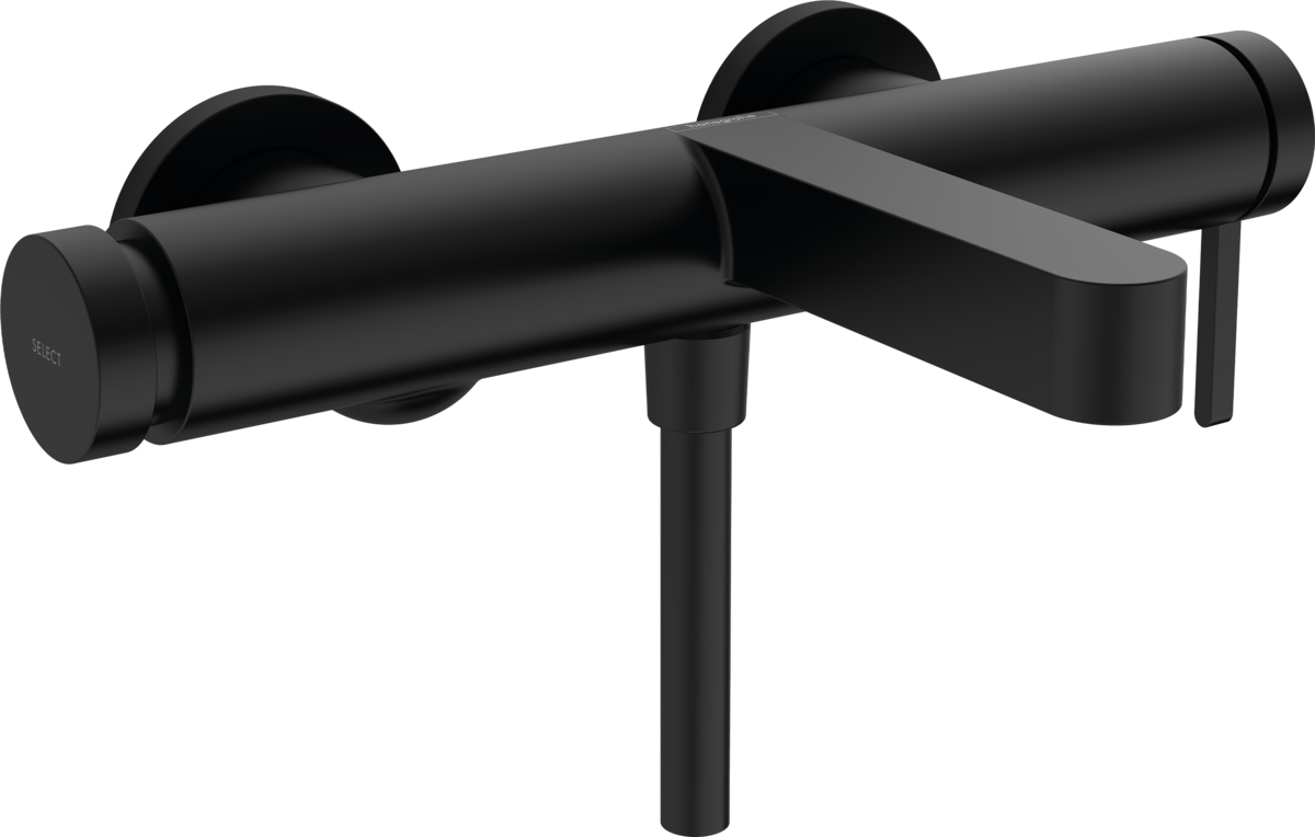 HANSGROHE Finoris Páková vanová baterie na stěnu #76420670 - matná černá
