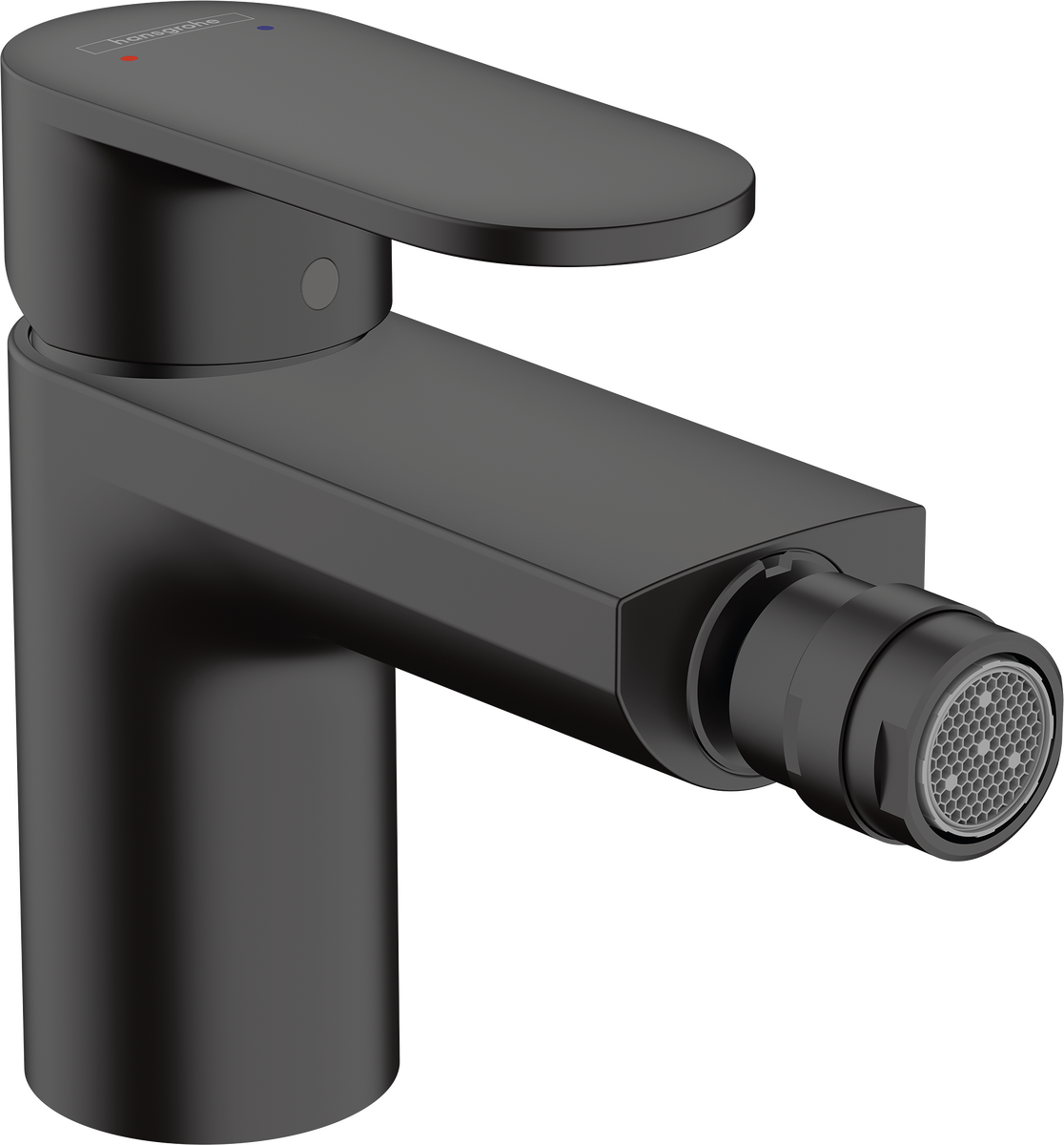 HANSGROHE Vernis Blend Páková bidetová baterie s odtokovou soupravou s táhlem #71210670 - matná černá