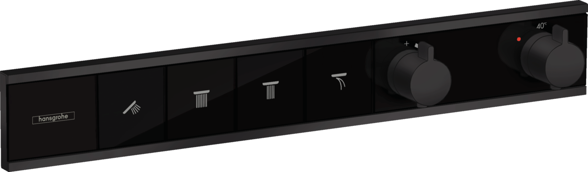 HANSGROHE RainSelect Termostat pod omítku pro 4 spotřebiče #15382670 - matná černá