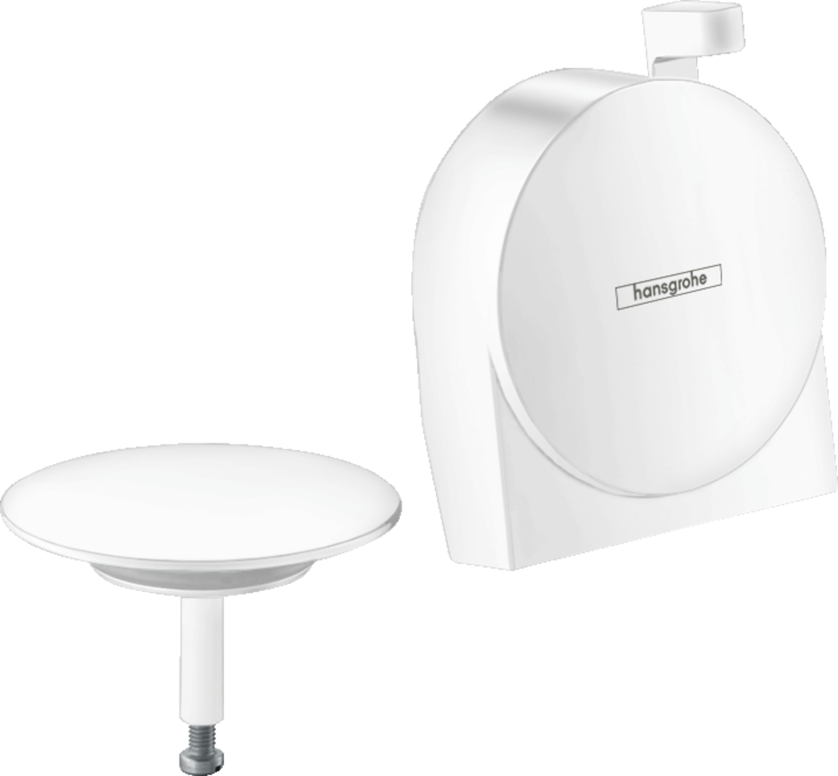 HANSGROHE Exafill S Vrchní sada vanového výtoku, odtokové a přepadové soupravy #58117700 - matná bílá