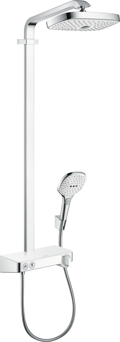 HANSGROHE Raindance Select E Showerpipe 300 2jet EcoSmart se ShowerTablet Select 300 #27283400 - bílá/chromová
