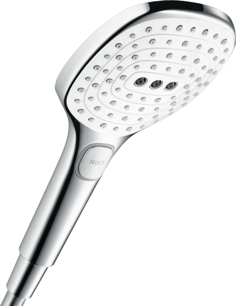 HANSGROHE Raindance Select E Ruční sprcha 120 3jet #26520400 - bílá/chrom