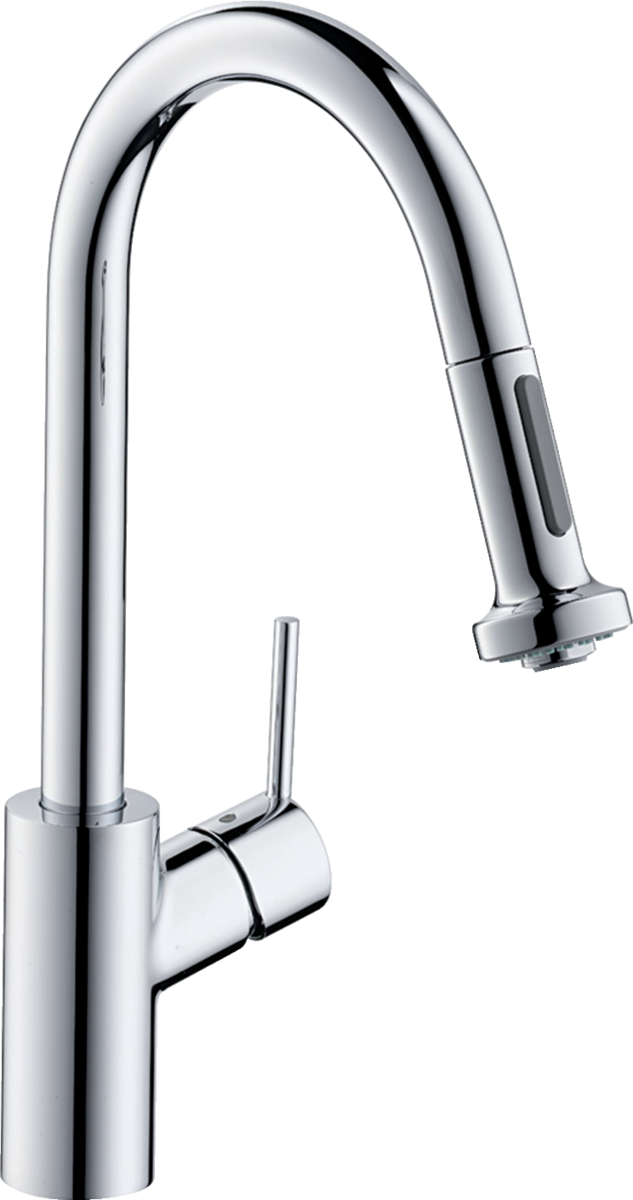 HANSGROHE Jednopáková kuchyňská baterie Talis M52 220, instalace na přední okno, výsuvná sprcha, 2 trysky #14877800