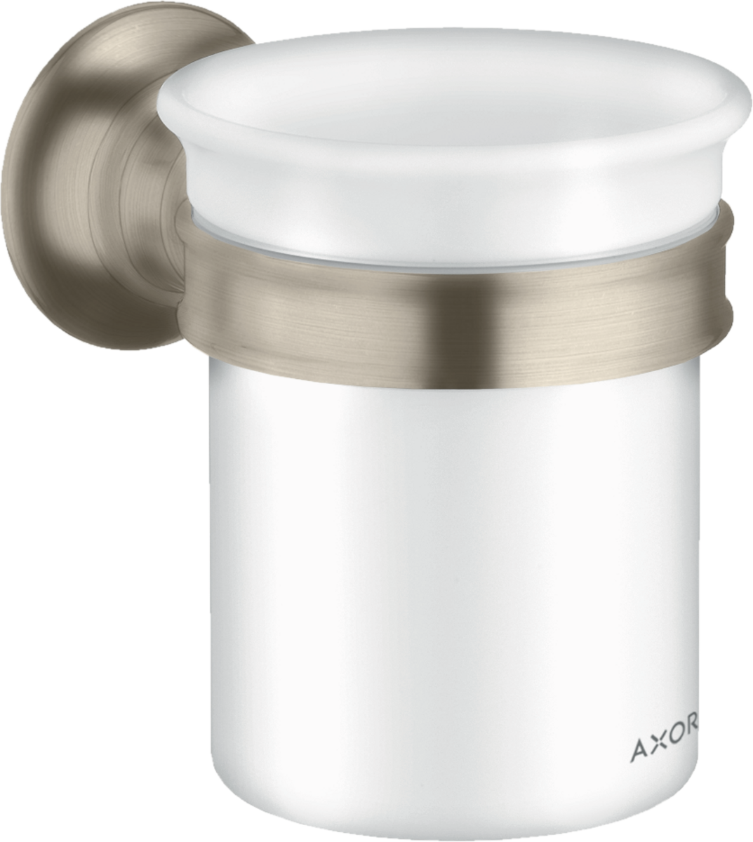 HANSGROHE AXOR Montreux Nádobka pro ústní hygienu #42134820 - kartáčovaný nikl