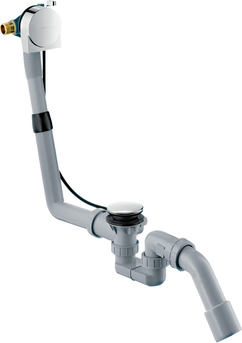 HANSGROHE Exafill S Úplná sada vanového výtoku, odtokové a přepadové soupravy pro normální vany #58113000 - chrom