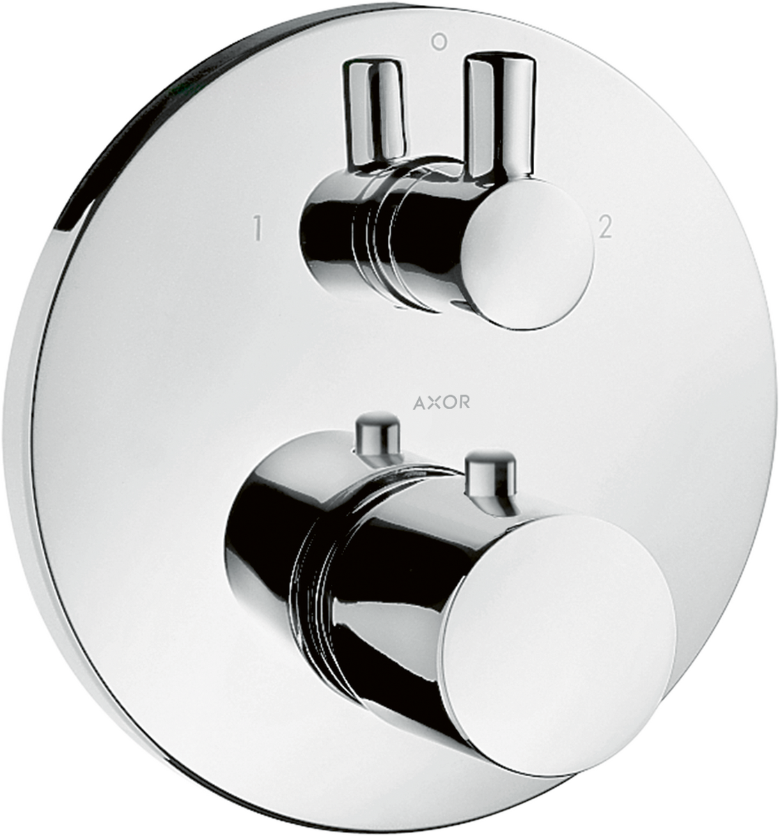 HANSGROHE Skrytý termostat AXOR Uno s uzavíracím a přepínacím ventilem #38720000 - chrom