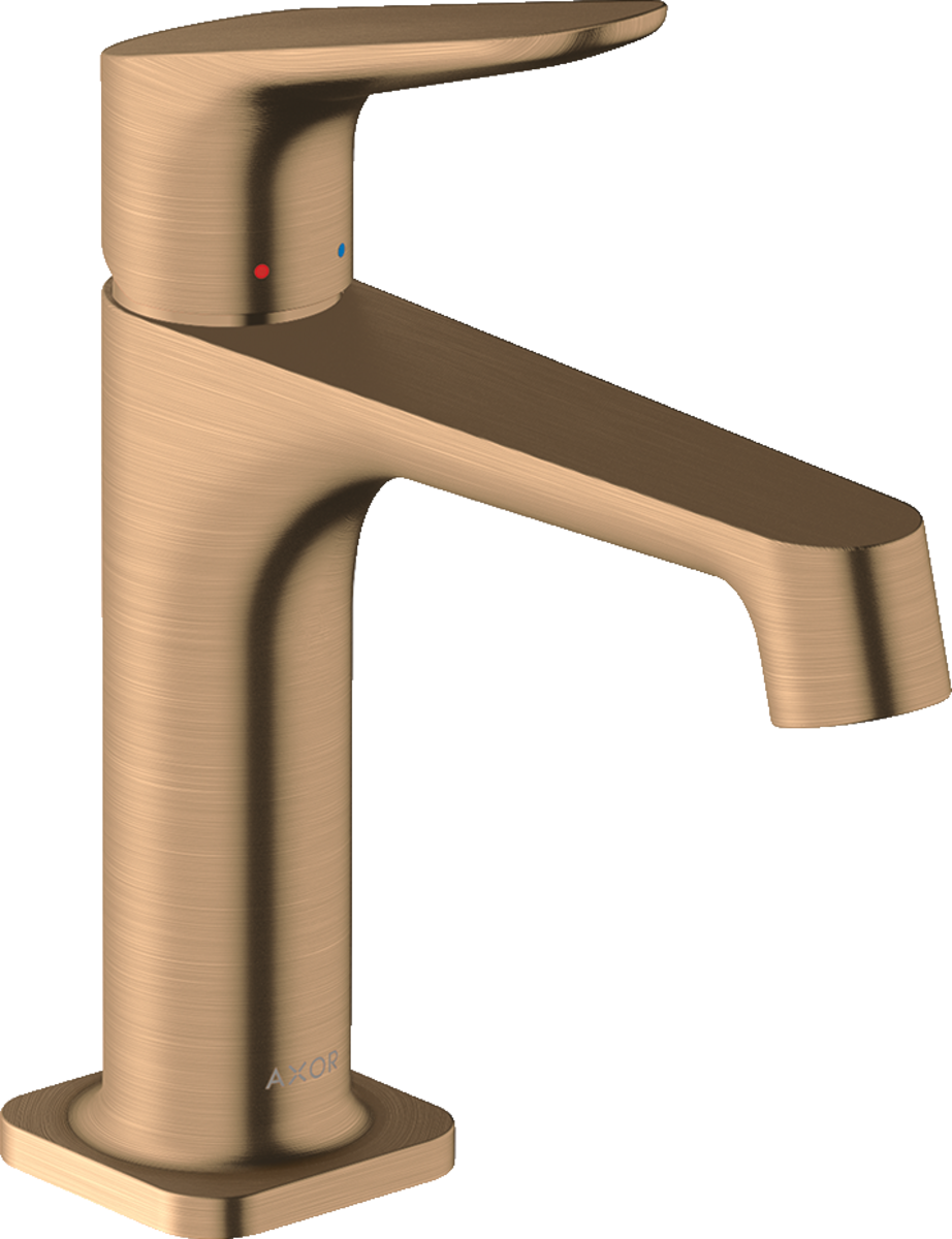HANSGROHE AXOR Citterio M jednopáková umyvadlová baterie 100 s výsuvným odpadem #34010140 - kartáčovaný bronz
