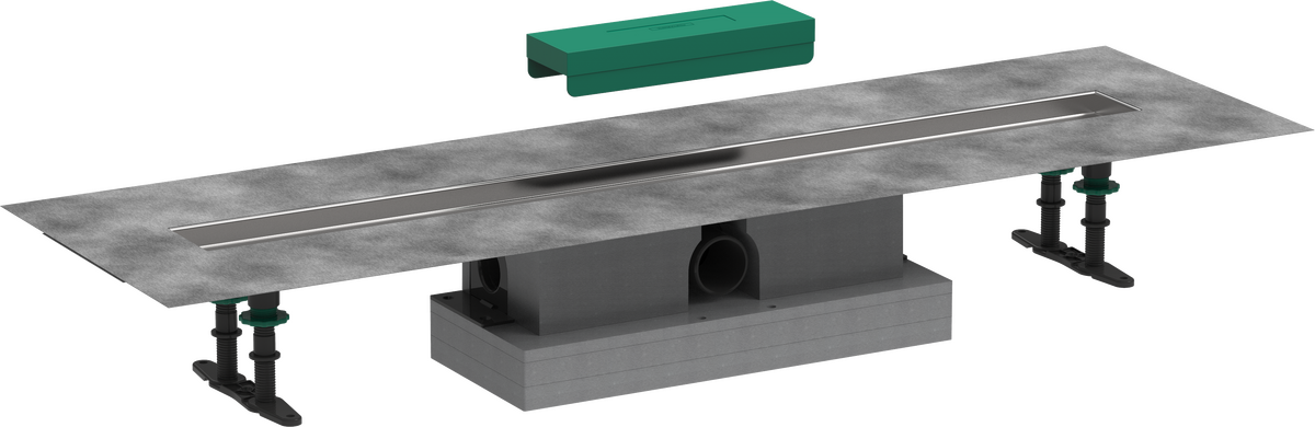 HANSGROHE uBox universal Úplná sada pro standardní instalaci - 900 pro vrchní sady sprchových žlabů #56025180