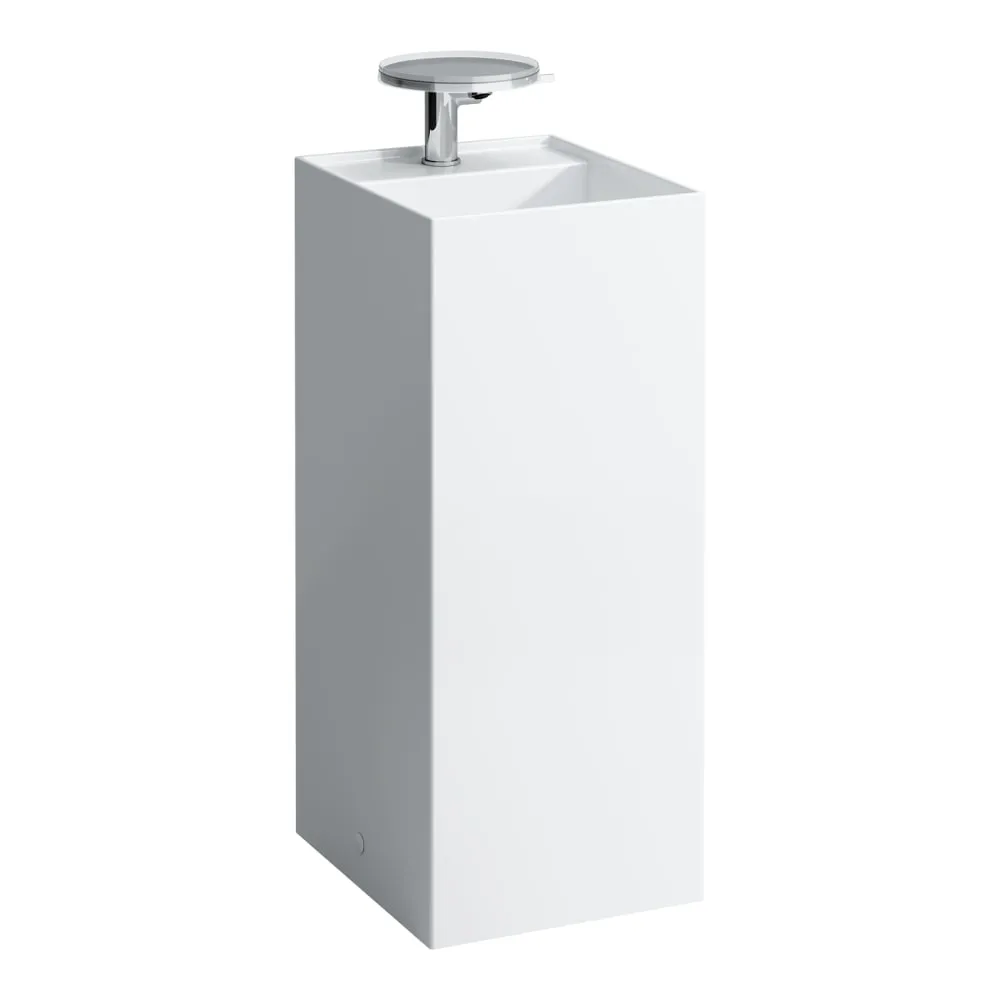 LAUFEN Kartell LAUFEN Volně stojící umyvadlo, se speciálním skrytým vývodem 375 x 435 x 900 mm H8113310001111