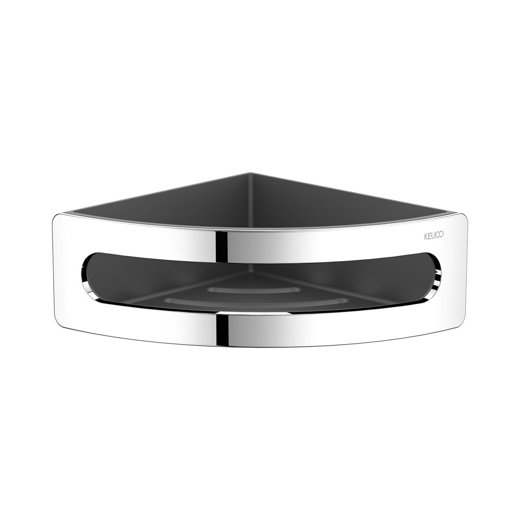 KEUCO ELEGANCE NEW rohový košík na houbu #11657 010001 - chrom-antracit