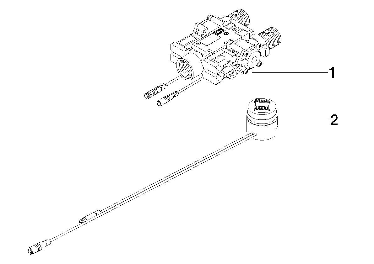 DORNBRACHT Přestavbová sada eVALVE pro normální průtok s regulátorem + elektronika pro povrchovou montáž 85 x 41 x 167 mm - #9030500880290