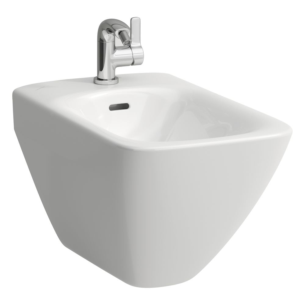 LAUFEN Palace nástěnný bidet s otvorem pro baterii a 2 otvory pro připojení vody na straně H8307010003041 bílá