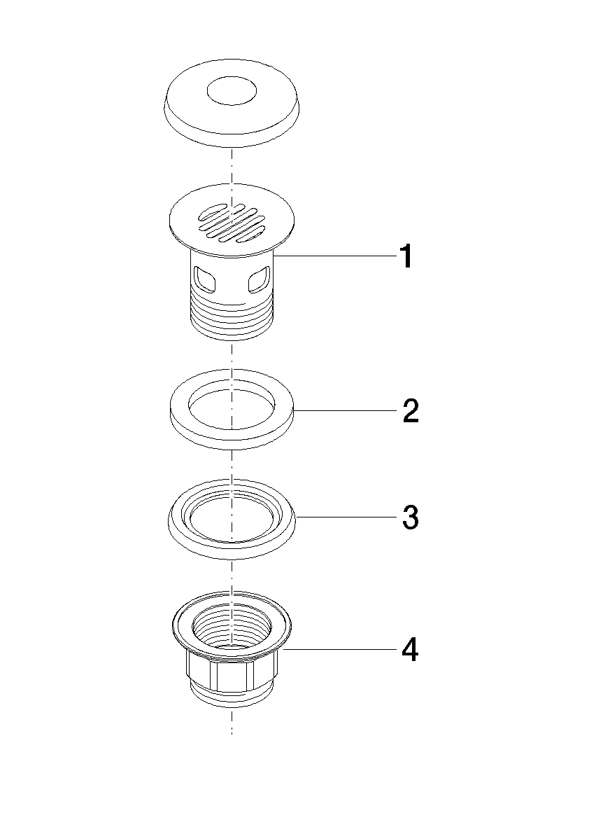 DORNBRACHT Sítkový ventil 1 1/4" - bílý matný #10105970-10