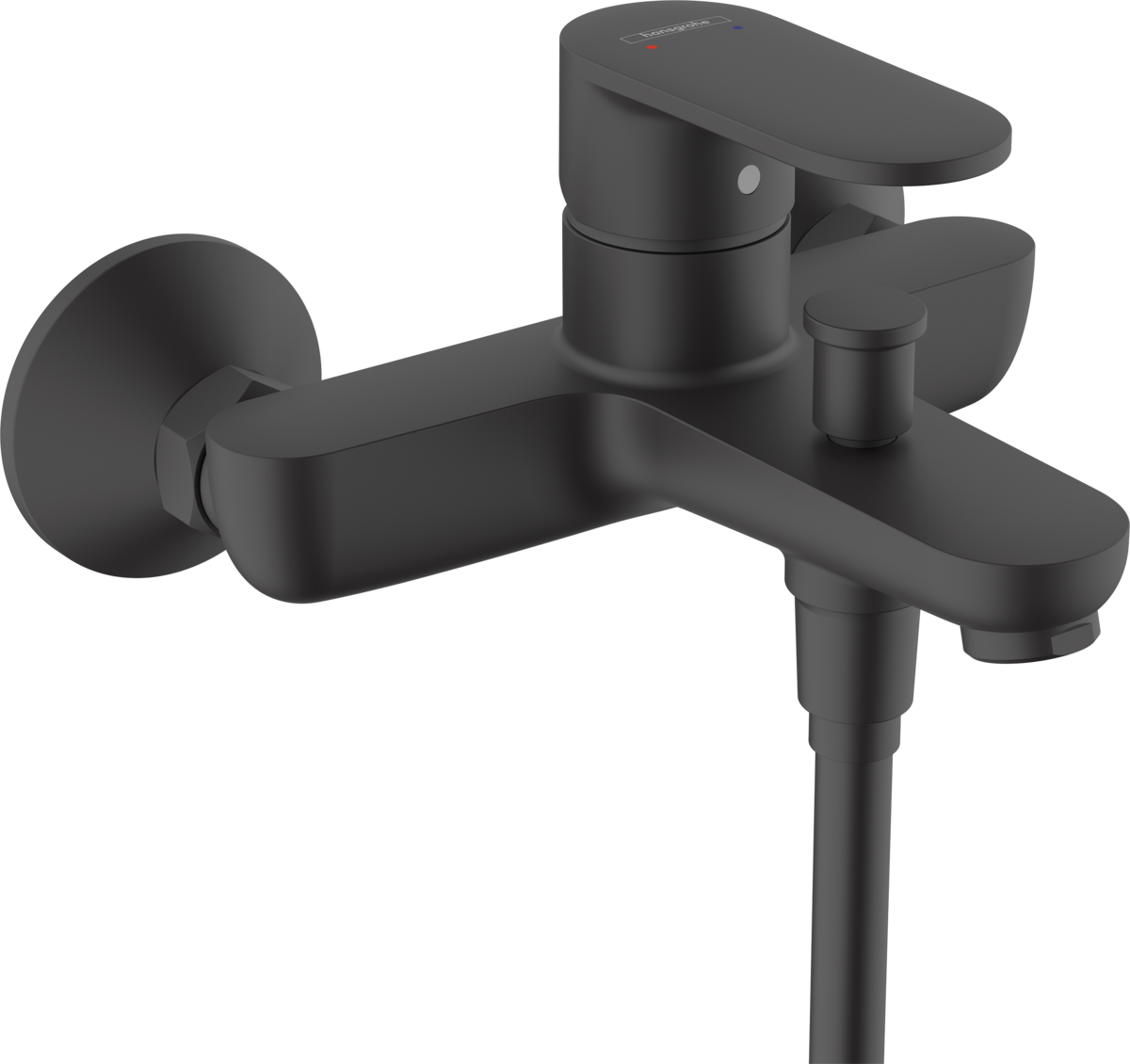 HANSGROHE Vernis Blend Páková vanová baterie na stěnu #71440670 - matná černá