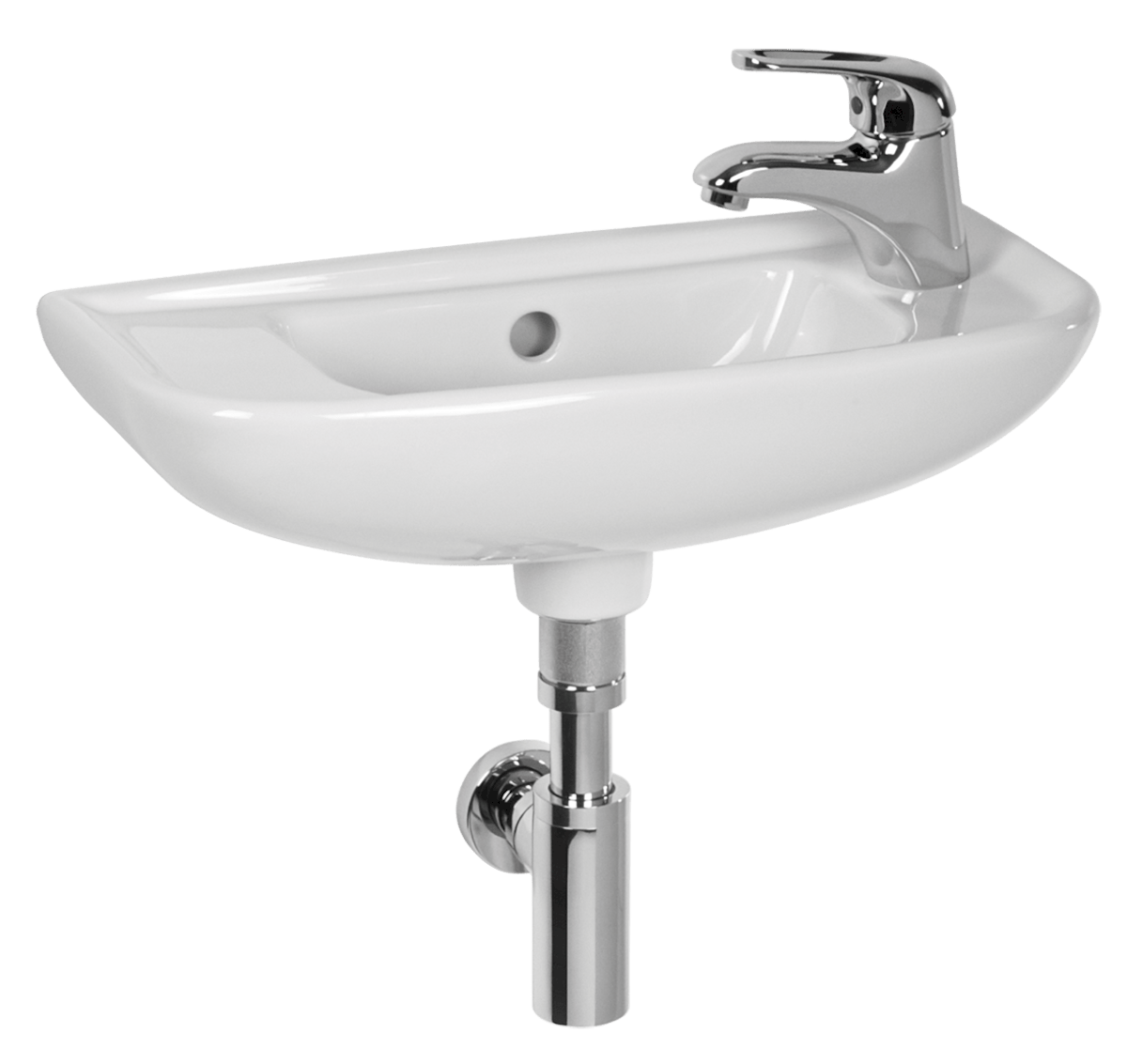 JIKA Deep by Jika, umývátko 50x23 cm s otvorem pro baterii H8156130001051 bílé