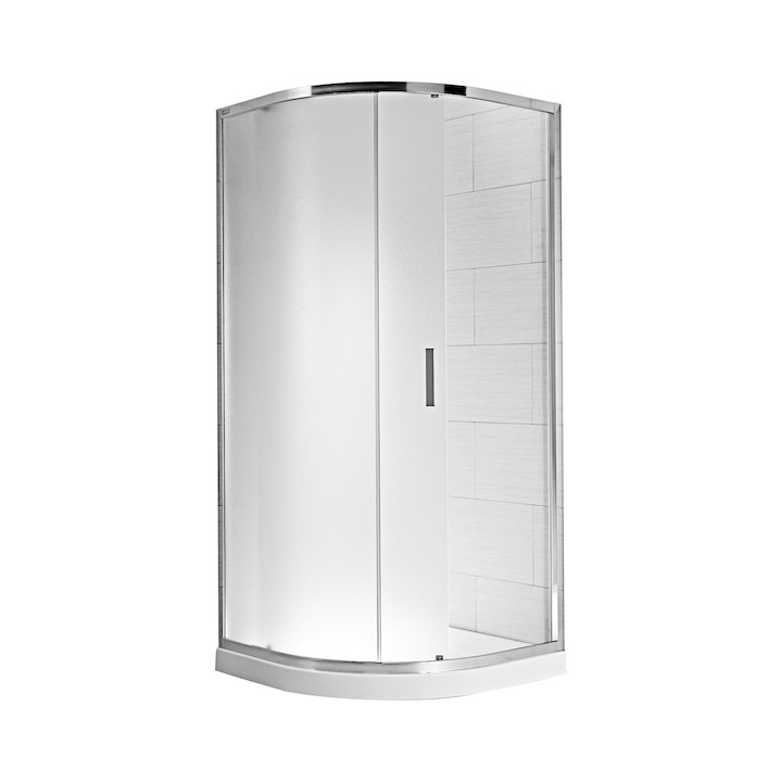 JIKA Cubito Pure, sprchový kout čtvrtkruh 90x90x195 cm chrom lesklý H2502420026681