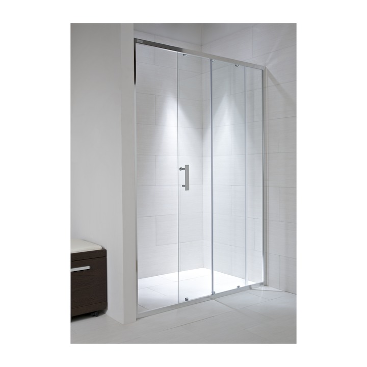 JIKA Cubito Pure, sprchové dveře 140x195 cm chrom lesklý H2422480026661