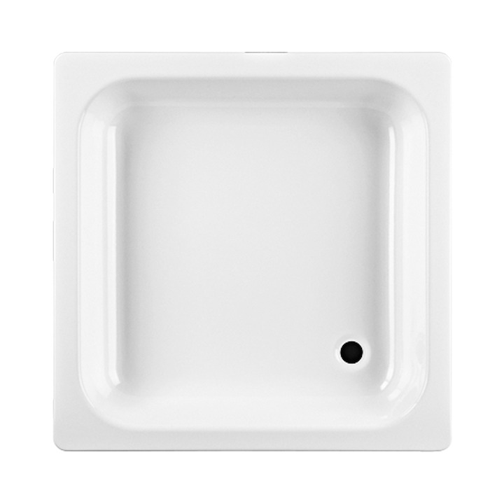 JIKA Sofia, sprchová vanička čtvercová 90x90 cm smaltovaná ocel H2140900000001 bílá