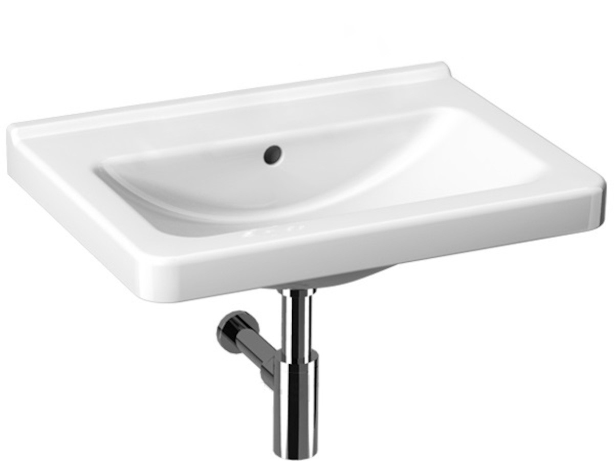 JIKA Cubito Pure, umyvadlo 65x48,5 cm bez otvoru pro baterii H8104240001091 bílé