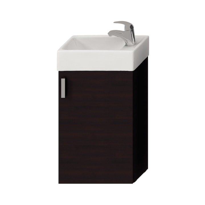JIKA Petit, skříňka s 1 levo/pravými dveřmi včetně umývátka bez přepadu 40X23 cm, otvor pro baterii vpravo H4535111753021