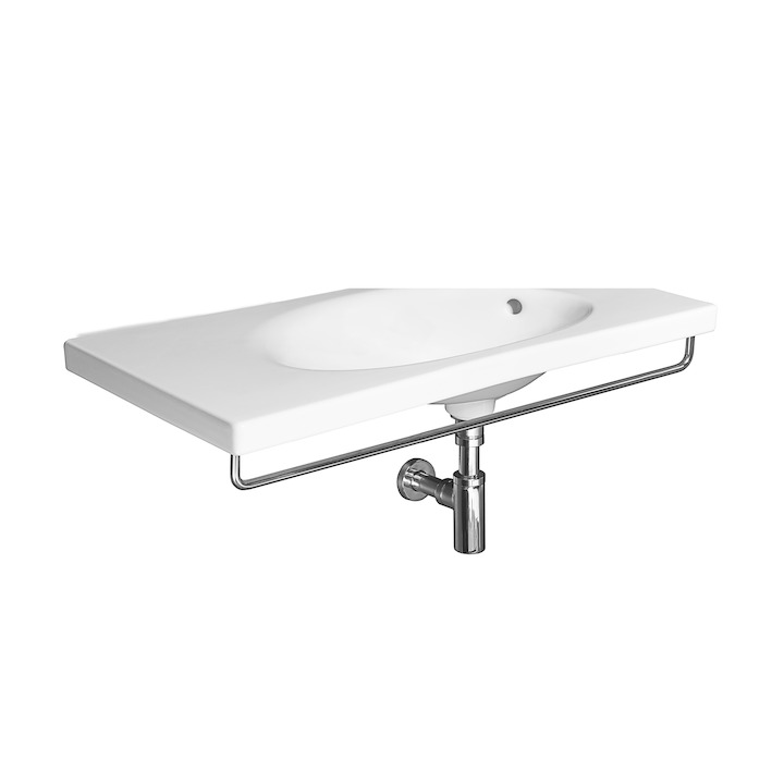 JIKA Tigo, držák ručníků čelní 80 cm - nerez H3812120040001