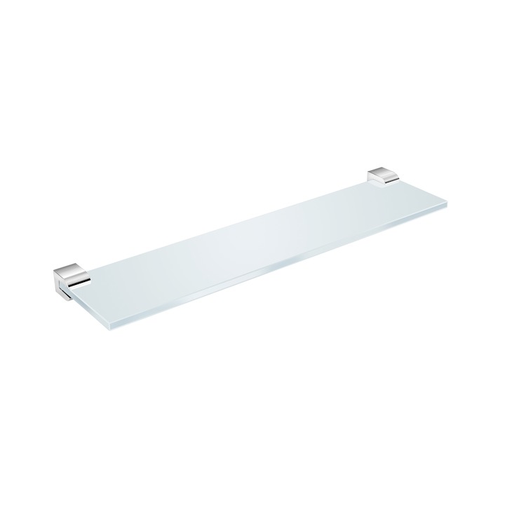 JIKA Cubito Pure, polička skleněná 40 cm, matné sklo, včetně držáků H3853B10040001