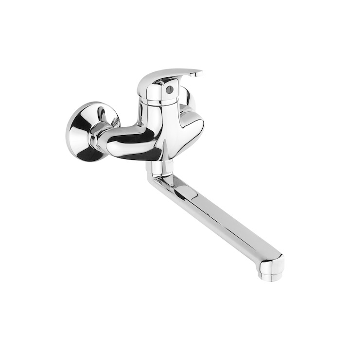 JIKA Dino, umyvadlová baterie nástěnná páková s ramínkem 210 mm, rozteč 100 mm H3517270043101 chrom