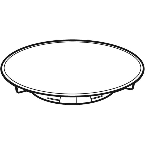 GEBERIT Kryt odtoku Geberit, d90, pro sprchovou odpadní soupravu, výška vodního uzávěru 30/50 mm Krycí deska: černá / matná Designové kroužky: černá / lesklá #150.266.16.1