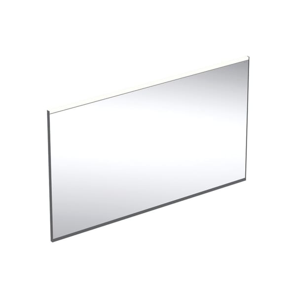GEBERIT Zrcadlo s osvětlením Geberit Option Plus Square s přímým a nepřímým osvětlením Černá matná / Hliník eloxovaný #502.785.14.1