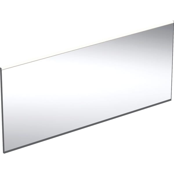 GEBERIT Zrcadlo s osvětlením Geberit Option Plus Square s přímým a nepřímým osvětlením Černá matná / Hliník eloxovaný #502.787.14.1
