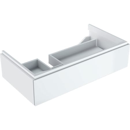 GEBERIT Skříňka pod umyvadlo Geberit Xeno² s odkládací plochou, s jednou zásuvkou Bílá / Lakované s vysokým leskem #500.513.01.1