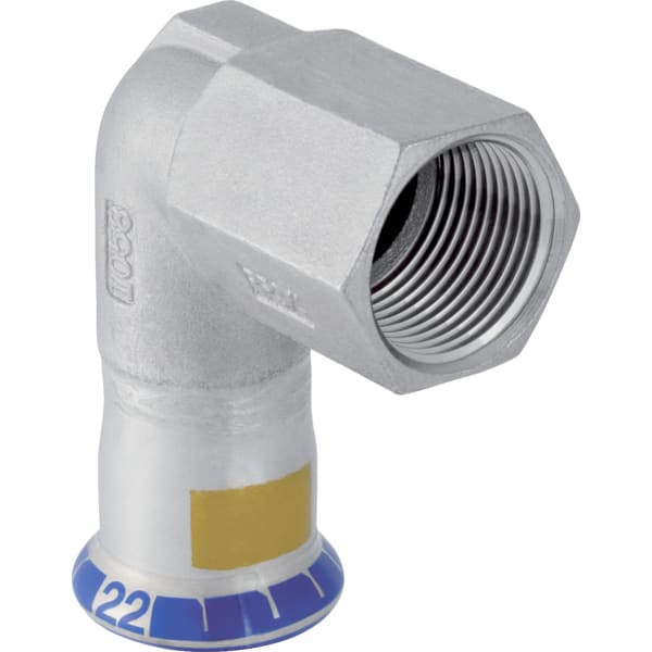 GEBERIT Přechodové koleno Geberit Mapress nerezová ocel 90° s vnitřním závitem (plyn) #34148