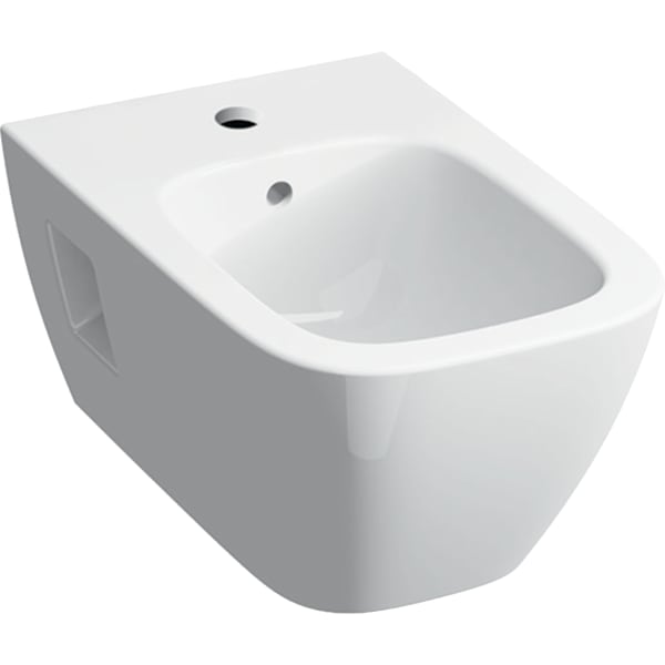 GEBERIT Renova Plan nástěnný bidet částečně uzavřený keramický design #500.380.01.8 - bílá / KeraTect